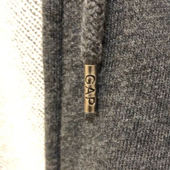 GAP MEN’S M ZIP UP HOODIE.  CHARCOAL GREY - Picture 4 of 5